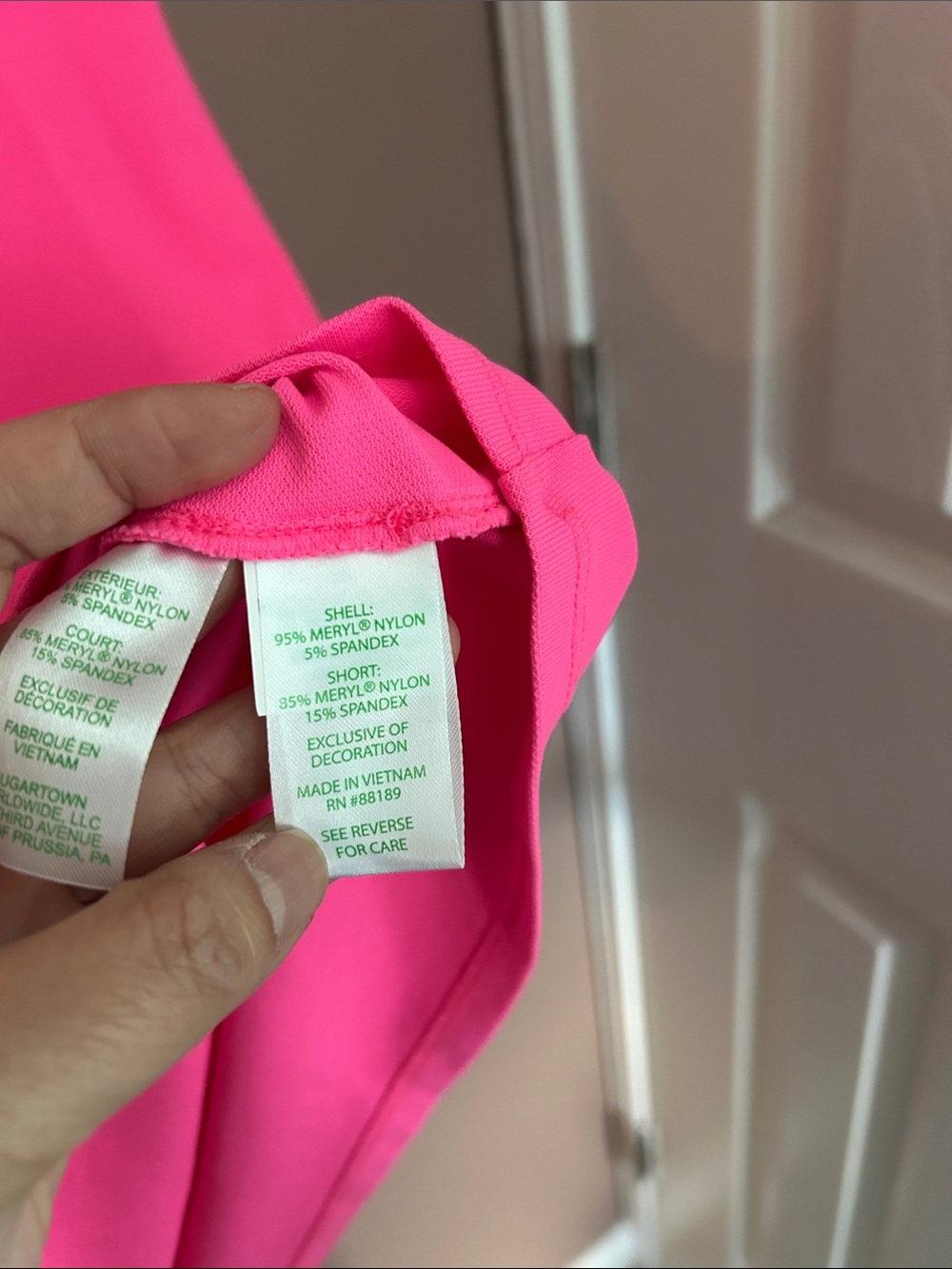 Lilly Pulitzer Luxletic Cayo Costa Dress Pink Stripe Polo UPF 50 Size Large - Picture 8 of 15